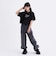 ラインデニムカーゴパンツ