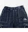 リボンスリットデニムロングパンツ