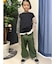 Refurbish(リファービッシュ)【キッズ】袖配色スウェットプルオーバー