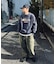 Refurbish(リファービッシュ)【メンズ】裏起毛デザインクルーネックスウェット