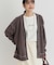 HONEYSUCKLE ROSE(ハニーサックルローズ)【レディース】【お手入れ簡単、気軽に羽織る】カットカーディガン(体型カバー)