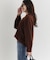 HONEYSUCKLE ROSE(ハニーサックルローズ)【レディース】ボリュームモックネックセーター(6色展開/ゆったりシルエット/ヒップ周りカバー)