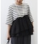 HONEYSUCKLE ROSE(ハニーサックルローズ)【レディース】【華奢見え・接触冷感】裾切り替えデザインTシャツ