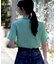 Healthknit(ヘルスニット)【レディース】ボーダーワッフルＴシャツ