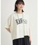 《体型カバー》切替プリントTシャツ