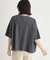 《体型カバー》切替プリントTシャツ