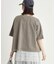 《体型カバー》切替プリントTシャツ