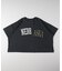 《体型カバー》切替プリントTシャツ
