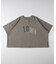 《体型カバー》切替プリントTシャツ