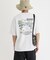 CAMP7 手書き風バックプリントTシャツ