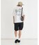 CAMP7 手書き風バックプリントTシャツ