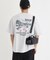 CAMP7 手書き風バックプリントTシャツ