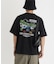 CAMP7 手書き風バックプリントTシャツ