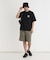 CAMP7 手書き風バックプリントTシャツ
