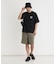 CAMP7 手書き風バックプリントTシャツ