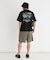 CAMP7 手書き風バックプリントTシャツ