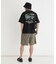 CAMP7 手書き風バックプリントTシャツ
