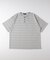 マルチボーダーヘンリーネックTシャツ