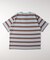 マルチボーダーヘンリーネックTシャツ