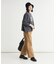 《店舗人気アイテム/体型カバー》ロゴ切替7分袖Tシャツ