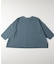 《店舗人気アイテム/体型カバー》ロゴ切替7分袖Tシャツ