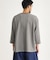 ワッフル7分袖ヘンリーネックTシャツ