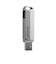 SUNEAST　外付けSSD スティック型 Revolve R5 シリーズ 512GB USB 3.2(Gen 2)USB Type C/USB-A両対応 回転式カバー シルバー ［ポータブル型］ SE-PS0512G2LO1SF
