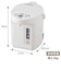象印マホービン　電気ポット マイコン沸とう VE電気まほうびん 優湯生 2.2L ホワイト CVTF22