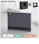 ユアサ　分解して洗えるワイドタイプのセラミックファンヒーター 1200W 人感センサー付き グレー YAPS1246SGMH