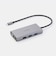 エレコム　ドッキングステーション 10-in-1 USB-C ハブ PD 100W HDMI 4K/30Hz VGA 1080p USB-A×3 LAN SD/microSD アルミ筐体 シルバー DST101BPSV