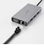 エレコム　ドッキングステーション 10-in-1 USB-C ハブ PD 100W HDMI 4K/30Hz VGA 1080p USB-A×3 LAN SD/microSD アルミ筐体 シルバー DST101BPSV