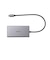 エレコム　ドッキングステーション 10-in-1 USB-C ハブ PD 100W HDMI 4K/30Hz VGA 1080p USB-A×3 LAN SD/microSD アルミ筐体 シルバー DST101BPSV
