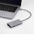 エレコム　ドッキングステーション 10-in-1 USB-C ハブ PD 100W HDMI 4K/30Hz VGA 1080p USB-A×3 LAN SD/microSD アルミ筐体 シルバー DST101BPSV