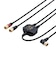 ORIGINALBASIC　4K8K対応 アンテナ分波器 ケーブル付 (F(ネジ)0.5m-L(L字)2m)  OBTSFL2C20BK