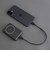 OWLTECH　モバイルバッテリー 5000mAh 準固体電池採用 マグネット式ワイヤレス充電 スマホリング搭載 USB Type-C入出力 ［USB Power Delivery対応 / 1ポート］ ブラック OWLLPB5025MGBK