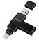 BUFFALO　USB3.2(Gen1)対応 Type-AC両対応 回転式USBメモリー ［128GB / USB TypeA＋USB TypeC / USB3.2 / 回転式］ RUF3ACR128GBC