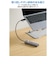 エレコム　USBハブ 7ポート セルフパワー・バスパワー両対応 USB-A×4 USB-C×3＋ハブ給電用USB-C×1 USB-A→USB-C変換アダプター付 シルバー U3HCT070SV