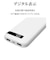 ラスタバナナ　10000mAh 準固体モバイルバッテリー A×2 C×1 PD20W出力 [ USB Power Delivery対応 / 3ポート ] ホワイト RLI100C20W04WH