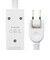 エレコム　延長コード 電源タップ USB タップ 1.5m コンセント 3口 Type-C ×1 USB-A ×2 雷ガード ほこり防止シャッター 絶縁キャップ PSE適合 ホワイト TU083A2C15WH