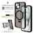 ラスタバナナ　iPhone 15 ZEROSAFE 極限保護 ハイブリッドケース TPU×PC 360°回転MagSafeリング付き FRWH フロストホワイト 7870IP361HPMWH