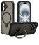 ラスタバナナ　iPhone 16(6.1インチ)ZEROSAFE Shaft カメラ周囲保護 Magsafe対応 360°回転スタンドケース フロストブラック 8386IP461ZSFSLBK