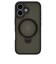 ラスタバナナ　iPhone 16(6.1インチ)ZEROSAFE Shaft カメラ周囲保護 Magsafe対応 360°回転スタンドケース フロストブラック 8386IP461ZSFSLBK