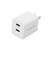 エレコム　USB Type-C コンセント 充電器 PD 20W 急速充電 USB-C ×2 折りたたみプラグ 小型 軽量 【 iPhone iPad Android Xperia Galaxy AQUOS P MPAACCP35XWH
