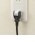 ORIGINALBASIC　USB付き電源ﾀｯﾌﾟｺｰﾄﾞ有り黒2個口1M2ﾎﾟｰﾄ #PB OBRT212AK