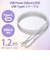 エレコム　タイプC ケーブル USB Type-C to Type-C 1.2m PD 60W 急速充電 断線に強い 高耐久 ホワイト MPAXCCS12PNWH
