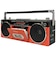 アイワ　ステレオ型ラジカセ aiwa ［ワイドFM対応 /Bluetooth対応 ］ レッドGAA4RCP0002
