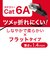ビックアイデア　LANケーブル Cat6A フラット 20m ［20m / カテゴリー6A / フラット］ ブラックBIMLC6A1FL2000K