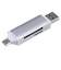 ナカバヤシ　USB3.2Gen1 TypeC＆Aアルミカードリーダー・ライター ［USB3.1 /スマホ・タブレット対応］CRWDC3SD92SL