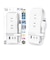 カシムラ　(国内/海外対応)旅行用電源タップAC4 USBA＋C2 PD45W 1m リバーシブルWM33