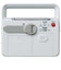 セイコー　目覚まし時計 アナログ 薄グレー KR885N